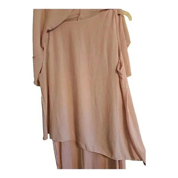 Shein Women's  Curve Pink Pullover Tiered Summer Dress Short Sleeves 2XL - Picture 6 of 7